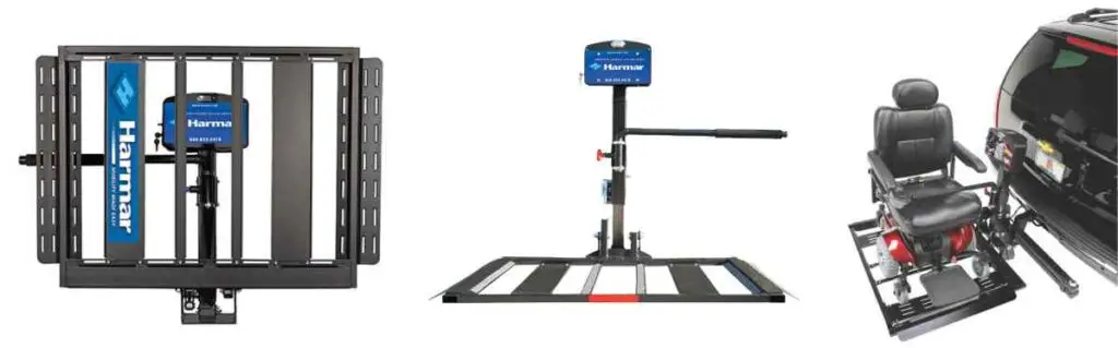Hero image showing a Harmar AL560 scooter lift