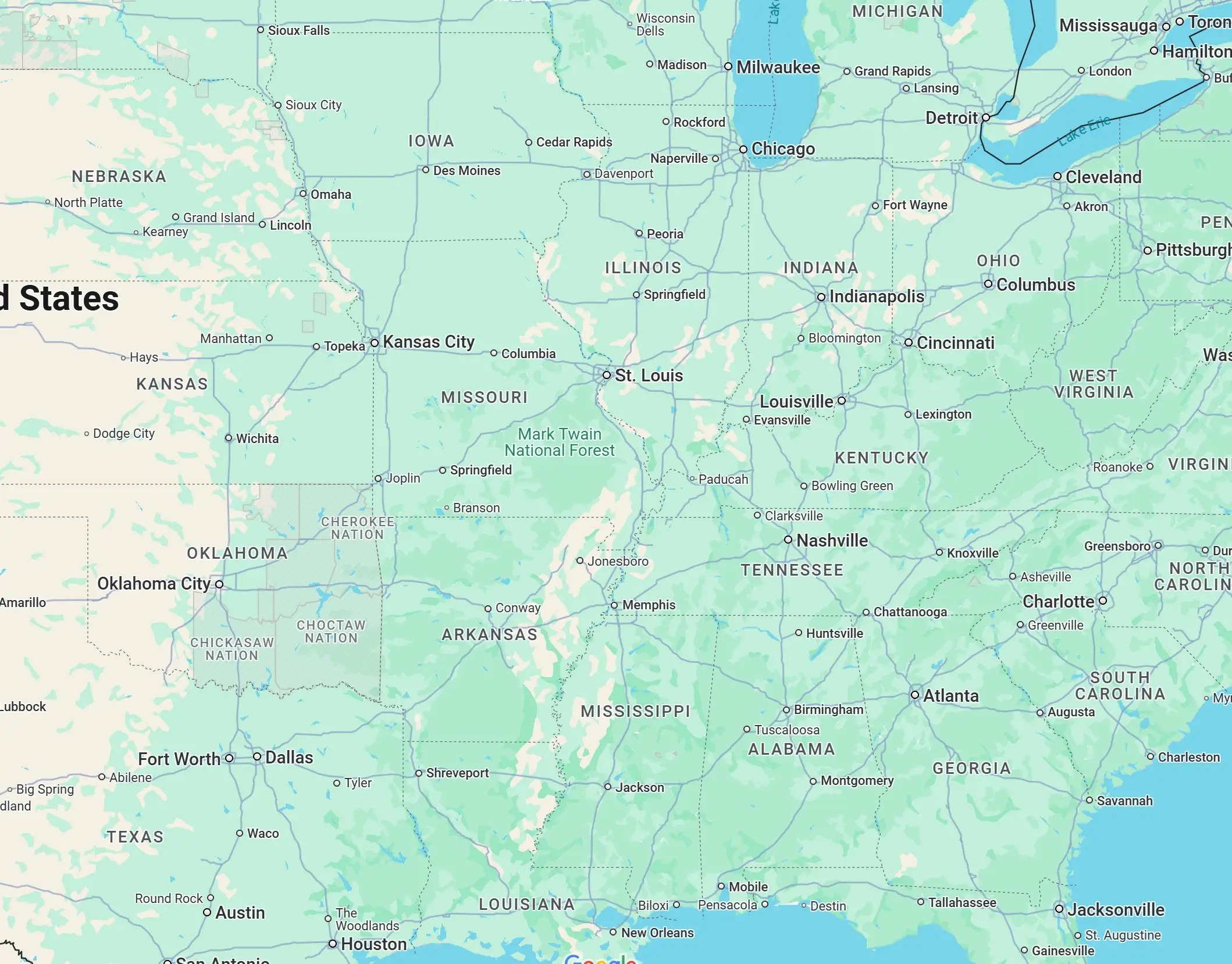 Map of United States with Superior Van & Mobility locations highlighted.