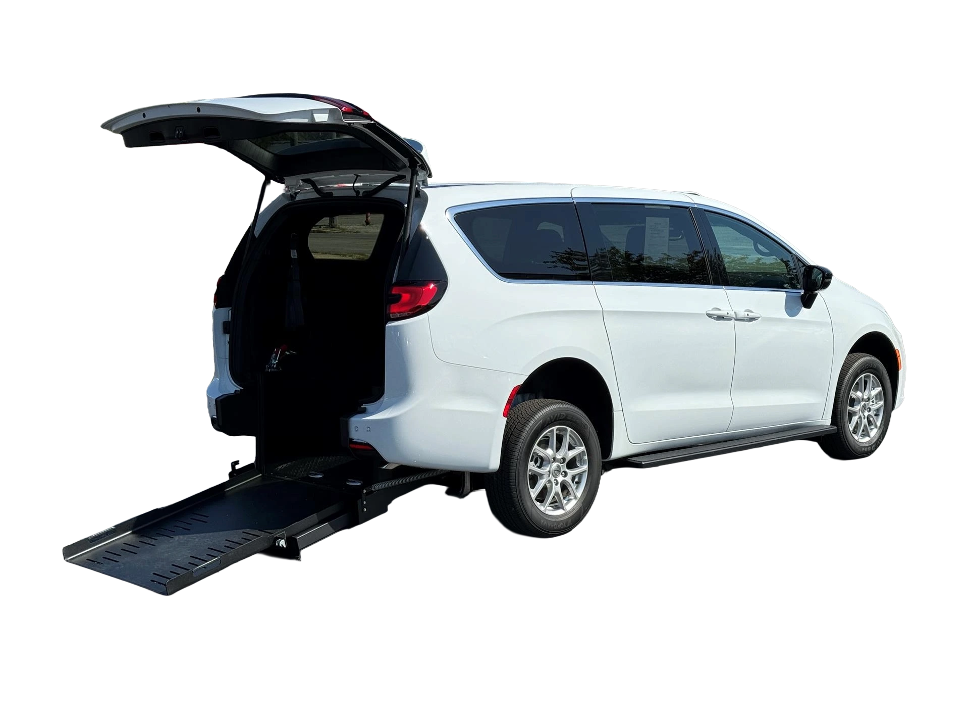 Rear-entry wheelchair-accessible van