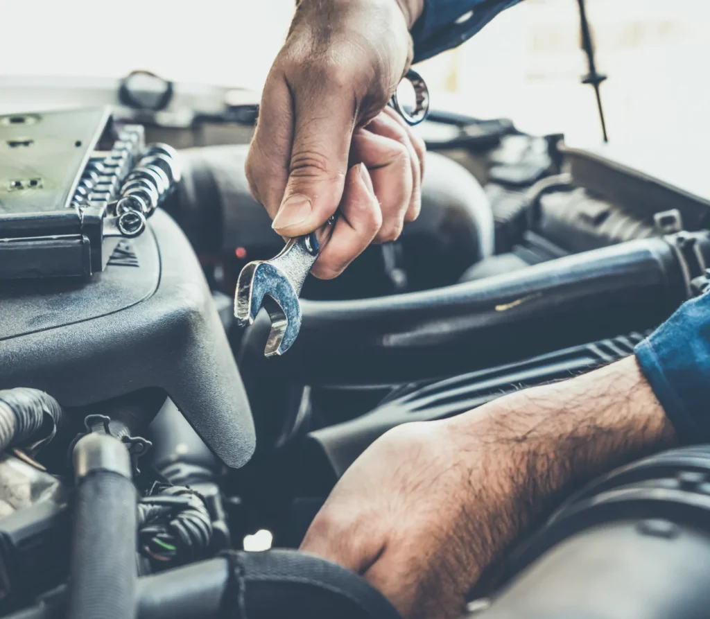 performing maintenance on an engine