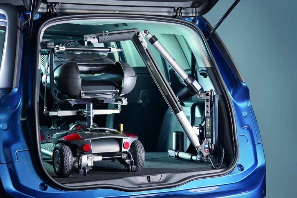 scooter inside back of suv