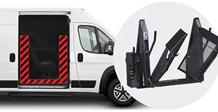 ricon clearway lift by full size van