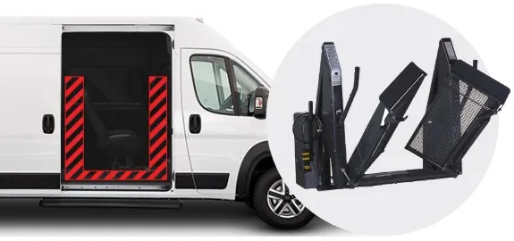 ricon clearway lift by full size van