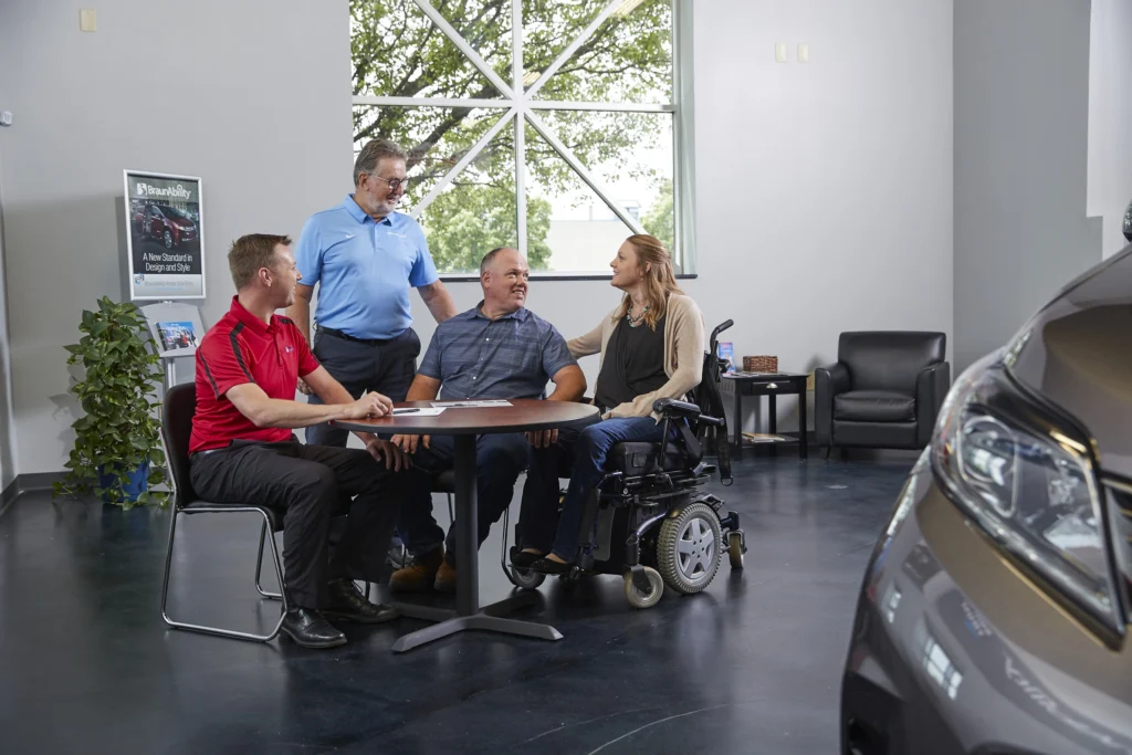 group of people discussing financing