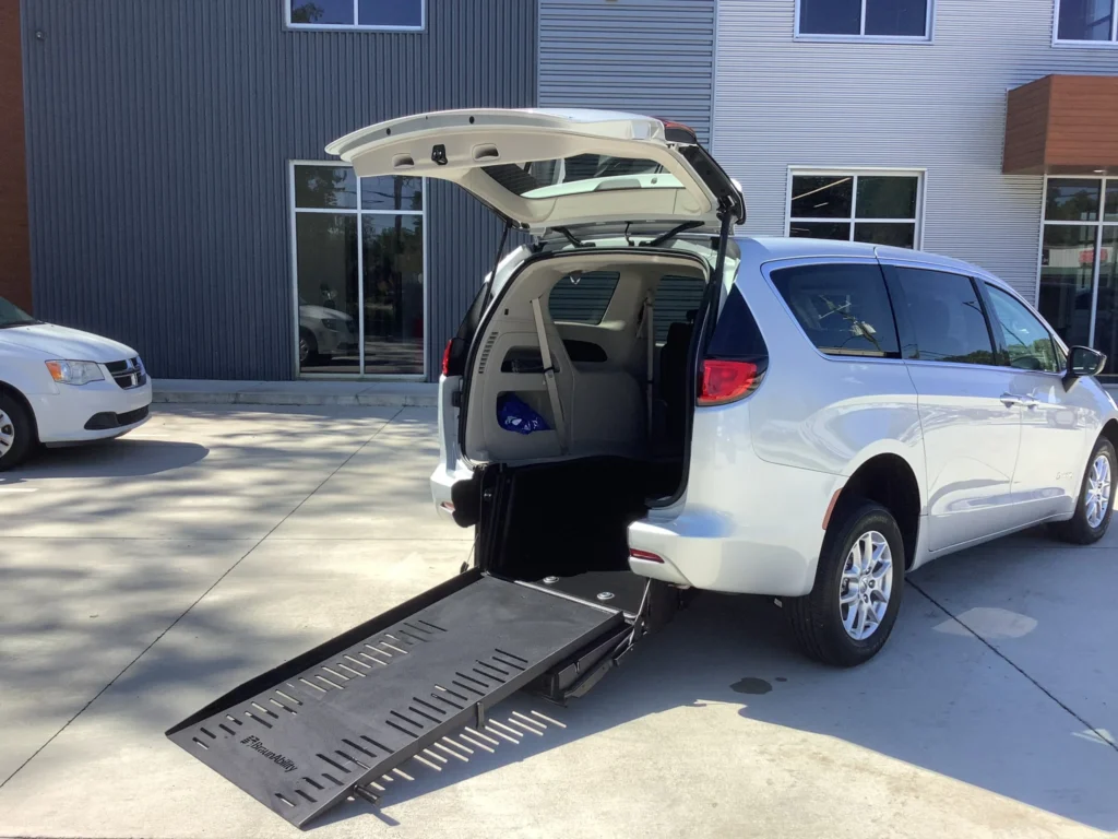 rear-entry ramp conversion on minivan