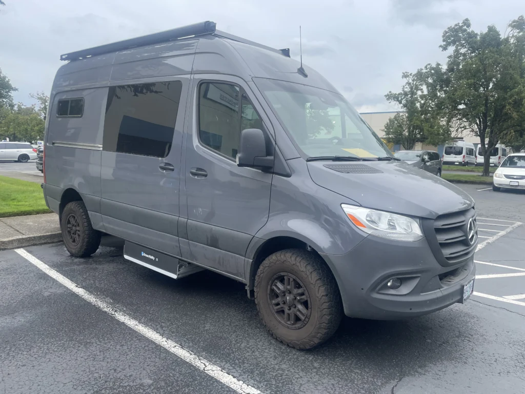UVL installed on a Mercedes Van